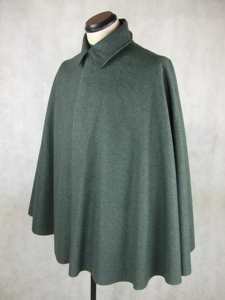 WW1 Italy Italian Grey Green Wool Mantello Cape Coat