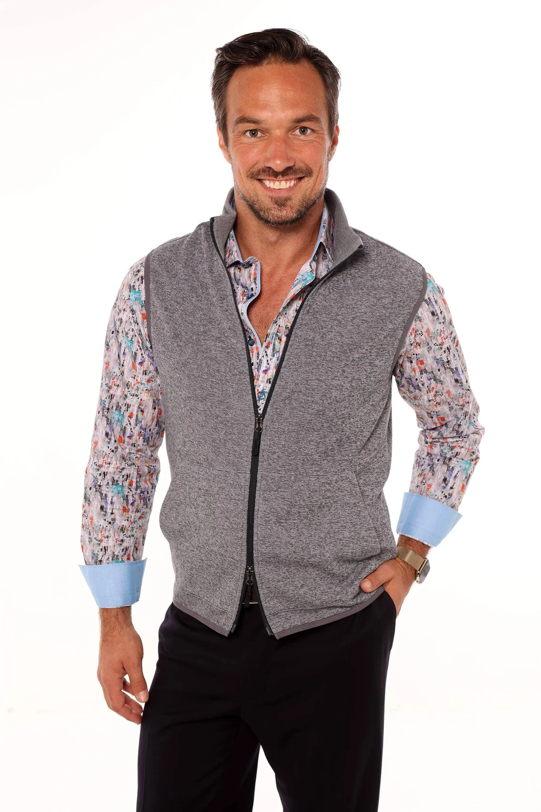 ZR217 Robert Graham Melange Vest